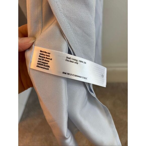 Nearly NEW Eileen Fisher 100% silk crepe maxi dress, XS $398 C40 - Picture 5 of 8